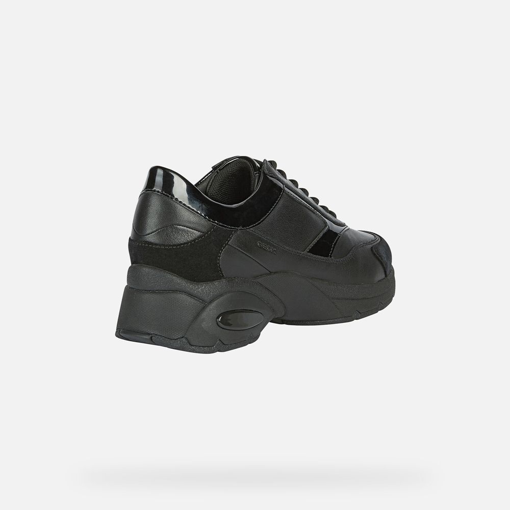 Geox Bayan Spor Ayakkabı Siyah - Alhour - FXQ-013245